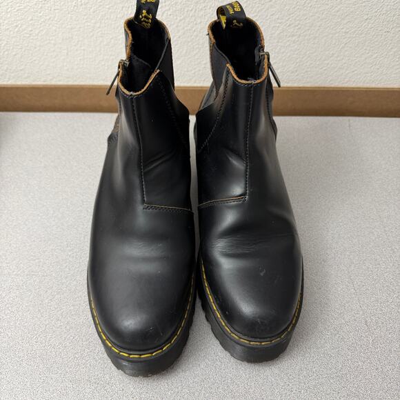 Doc Martens Womens Rometty II Chelsea Boot Black Vintage Smooth Size 10 - Picture 7 of 16